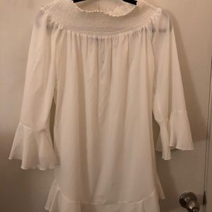 Off The Shoulder White Dress